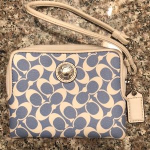 Authentic Coach PVC Leather Wristlet